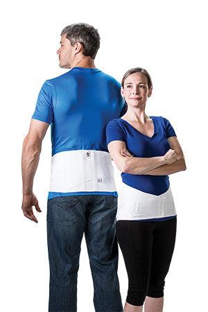 Lumbosacral Support, Dual Pull White, Small (28