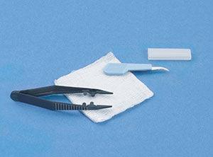 Suture Removal Kit Same as #723 except: 1 Stitch Cutter, 1 Plastic Posi-Grip™ Forceps & (1) 3