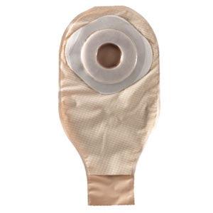 One-Piece Drainable Pouch with Precut Stomahesive Skin Barrier, Tape Collar, 12