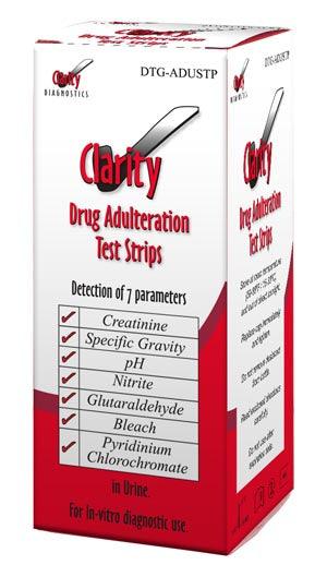 Clarity Urine Adulteration Strips, 25/bx