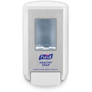 Soap Dispenser, 1200 ml, Push Style, White, 1/cs