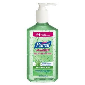 Instant Hand Sanitizer with Aloe, 12 fl oz Pump Bottle, 12/cs (114 cs/plt) (Item is considered HAZMAT and cannot ship via Air or to AK, GU, HI, PR, VI)