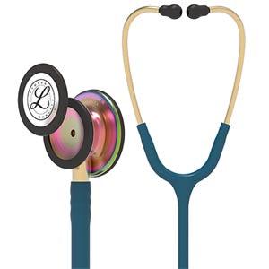 Stethoscope, Rainbow Finish, Caribbean Blue Tube, 27