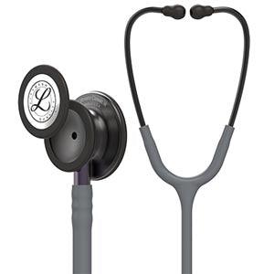 Stethoscope, Smoke Chestpiece, Gray Tubing, Violet Gray Stem and Smoke Headset, 27