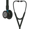 Stethoscope, Black Finish Chestpiece, Black Tube, Blue Stem and Black Headset, 27"