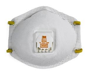 Particulate Respirator, N95, Cool Flow™ Valve, 10/bx, 8 bx/cs