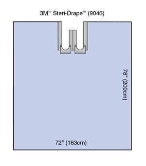 Steri-Drape™ Bilateral Split Sheet, 72