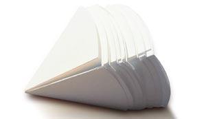 Filter Paper, 125mm, GR 6, Folded, Pyramid, 1000/pk