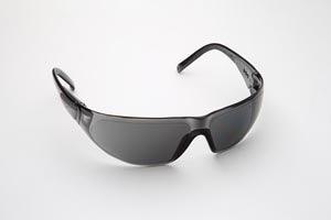 Safety Glasses, Black Frame/Grey Lens. Universal Size, 12/cs (US SALES ONLY)