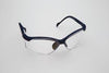 Safety Glasses, Blue Frame/Clear Lens. Universal Size, 12/cs (US SALES ONLY)