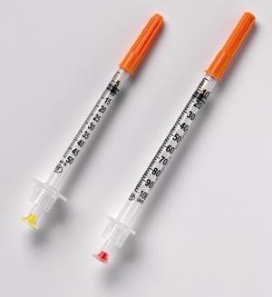 Safety Syringe, Insulin, 0.5ml, 30G x 1/2