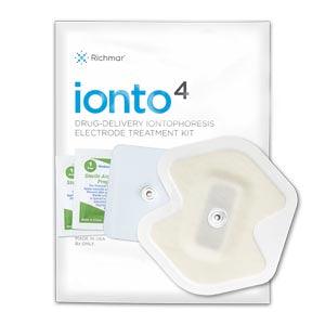 Ionto4 Butterfly Electrode Kit, 2.0cc, 4ma Iontophoresis Electrode, Buffered Return Electrode, (2) Alcohol Prep Pads, 12kt/bg, 1bg/cs