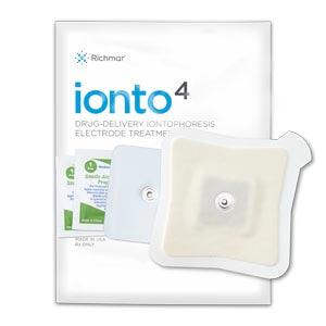 Ionto4 Large Electrode Kit, 4.0cc, 4ma Iontophoresis Electrode, Buffered Return Electrode, (2) Alcohol Prep Pads, 12kt/bg, 1bg/cs