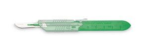 Scalpel, Retractable Sheath, with Technocut Premium Blade #10, Sterile, 10/bx