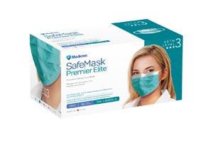 Earloop Mask, ASTM Level 3, Teal, 50/bx, 10 bx/cs