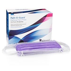 Level III Anti-Fluid Earloop Face Mask, Lavender 50/bx, 6 bx/cs