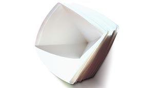 Cellulose Filter Paper, 110mm, GR 540, Folded, Pyramid, 1000/pk