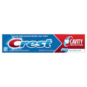 Crest Cavity Protection Gel Toothpaste, Cool, Mint, 5.7oz, 24/cs