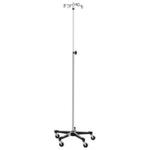 IV Stand, Heavy Duty, 4 Hook, Secure Grip Hooks, Wall Saver Base On 718 Casters (DROP SHIP ONLY)