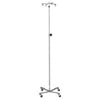 IV Stand, 4 Hook, Tru Loc Mechanism, 4 Leg, Flat Band Stainless Steel Base (DROP SHIP ONLY)