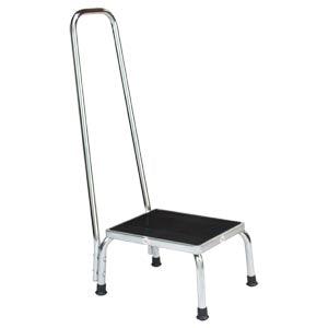 Step Stool 1251, Chrome w/Handrail (DROP SHIP ONLY)