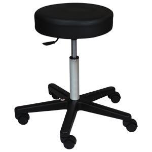 Economy Pneumatic Exam Stool, Black, (5) Leg, Black Composite Base (DROP SHIP ONLY)