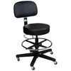 Deluxe Pneumatic Exam Stool, Black, (5) Leg, Black Composite Base (DROP SHIP ONLY)