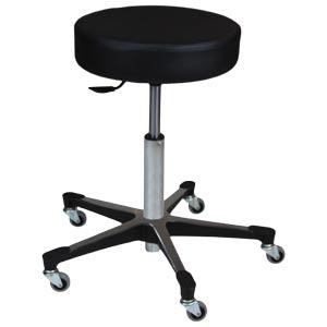 Pneumatic Exam Stool, Black, (5) Leg, Aluminum Base (DROP SHIP ONLY)