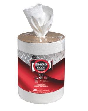 ShopMax Wiper, Centerfeed Refill, Advanced, White, 1-Ply, W22, 218.33ft, 200 sht/rl, 2 rl/cs (135 cs/plt)