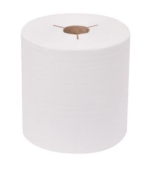 Hand Towel Roll, Premium, White, 1-Ply, Embossed, H80, 600ft, 7.9