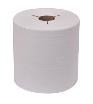 Hand Towel Roll, Universal, Natural/ White, 1-Ply, Embossed, H80, 800ft, 8