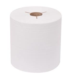 Hand Towel Roll, Universal, White, 1-Ply, Embossed, H80, 800ft, 8