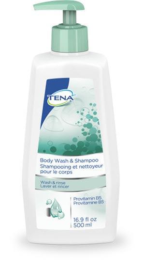 Body Wash & Shampoo, 16.9 fl oz Pump Bottle, 10/cs