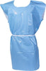 Exam Gown, 2-Ply, T/P, 30" x 42", Sky Blue, 50/cs