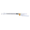 Luer-Lock Syringes, 1ml, w/ Safety Needles, 25Gx1’’ (25mm), 100/bx