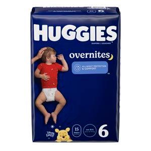 Overnites, Size 6, Jumbo Pack, 15/pk, 4 pk/cs