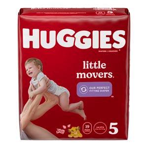 Little Movers, Size 5, Jumbo Pack, 19/pk, 4 pk/cs