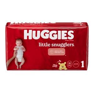 Little Snugglers, Size 1, Jumbo Pack, 32/pk, 4 pk/cs