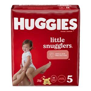 Little Snugglers, Size 5, Jumbo Pack, 19/pk, 4 pk/cs