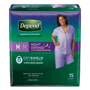 Underwear, Overnight, Medium, Women, 15/pk, 4 pk/cs