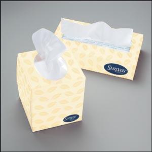 Surpass Facial Tissue, 2-Ply, Flat Dispenser Box, 8